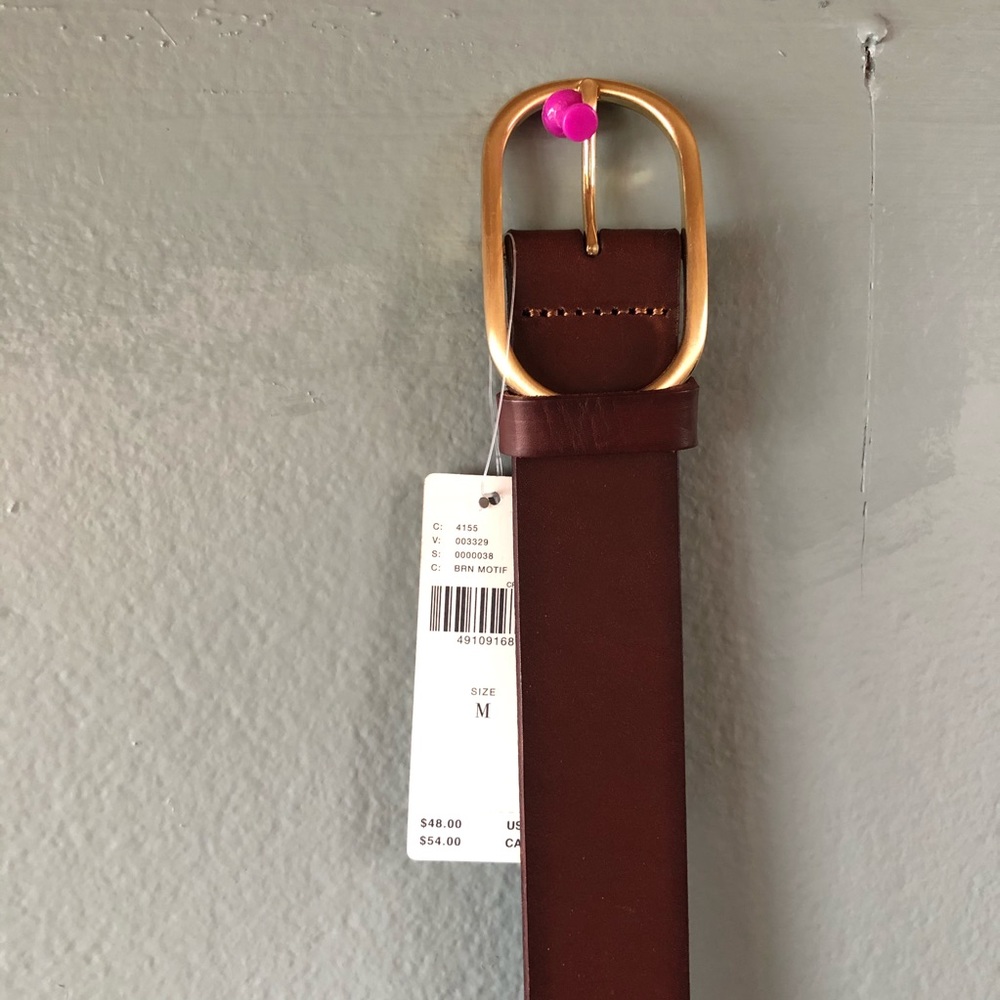 Anthropologie brown leather belt